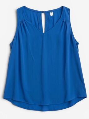 Old Navy V-Neck Sleeveless Tank Top Size XXL Bluest Eye